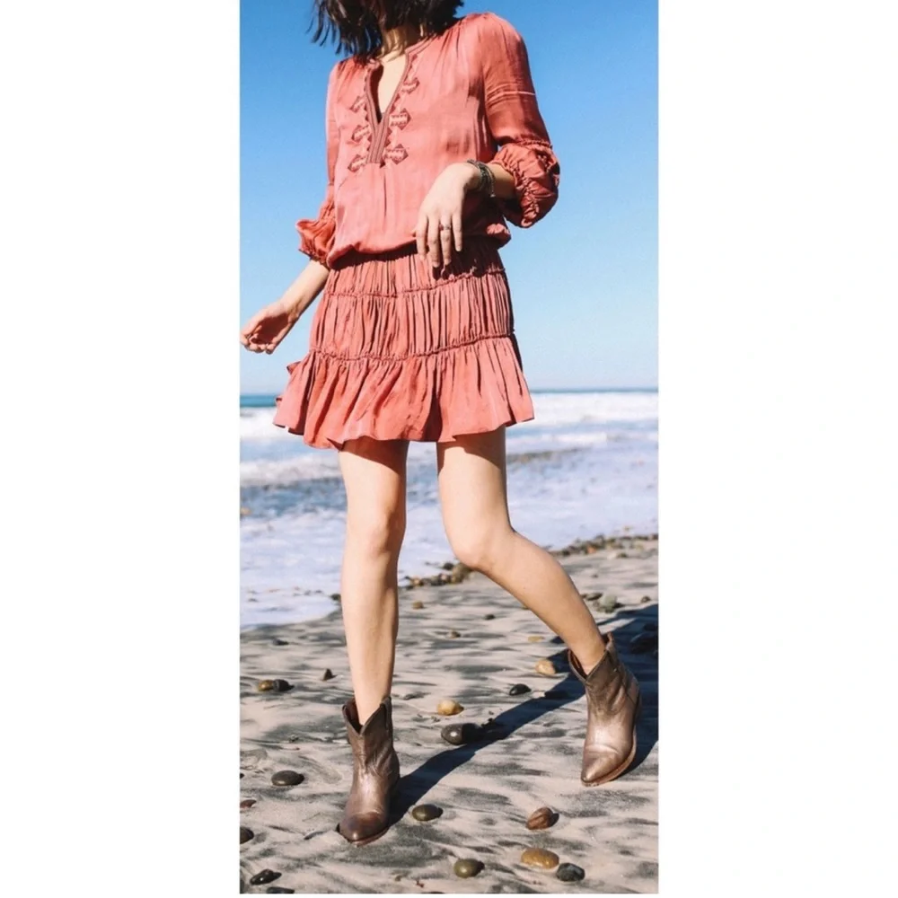 Frye Leather Ankle Short Western Boots - Picture 2 of 8